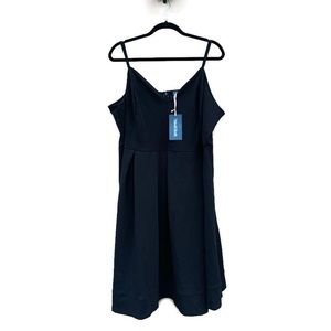 Modcloth Plus Size 4X Empire Waist Black Tank Dress NWT